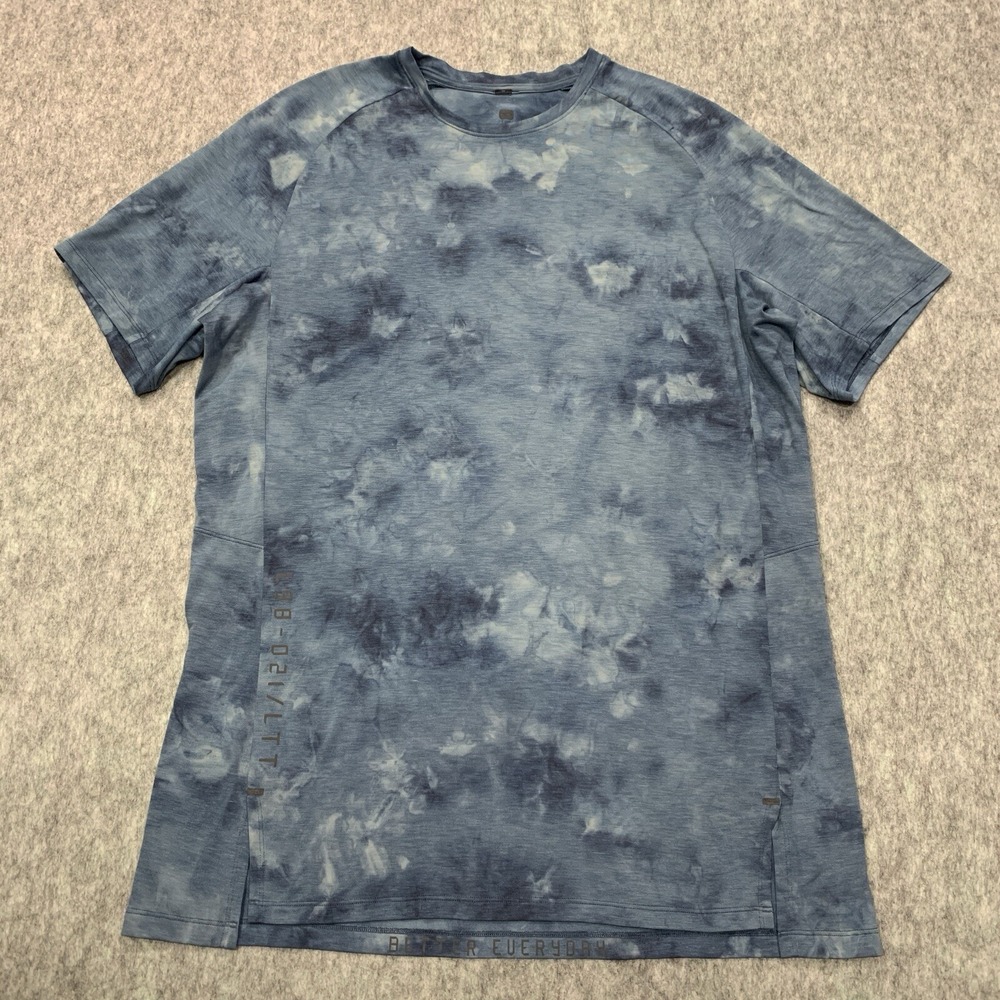 Lululemon Always Agile Men's Short Sleeve Lightweight/Thin Blue Shirt - Size L?